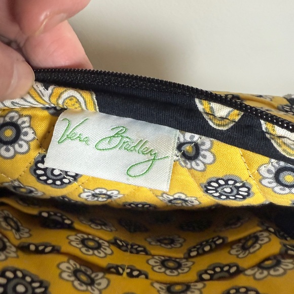 Vera Bradley Black and Yellow Floral Crossbody Bag - Picture 9 of 13